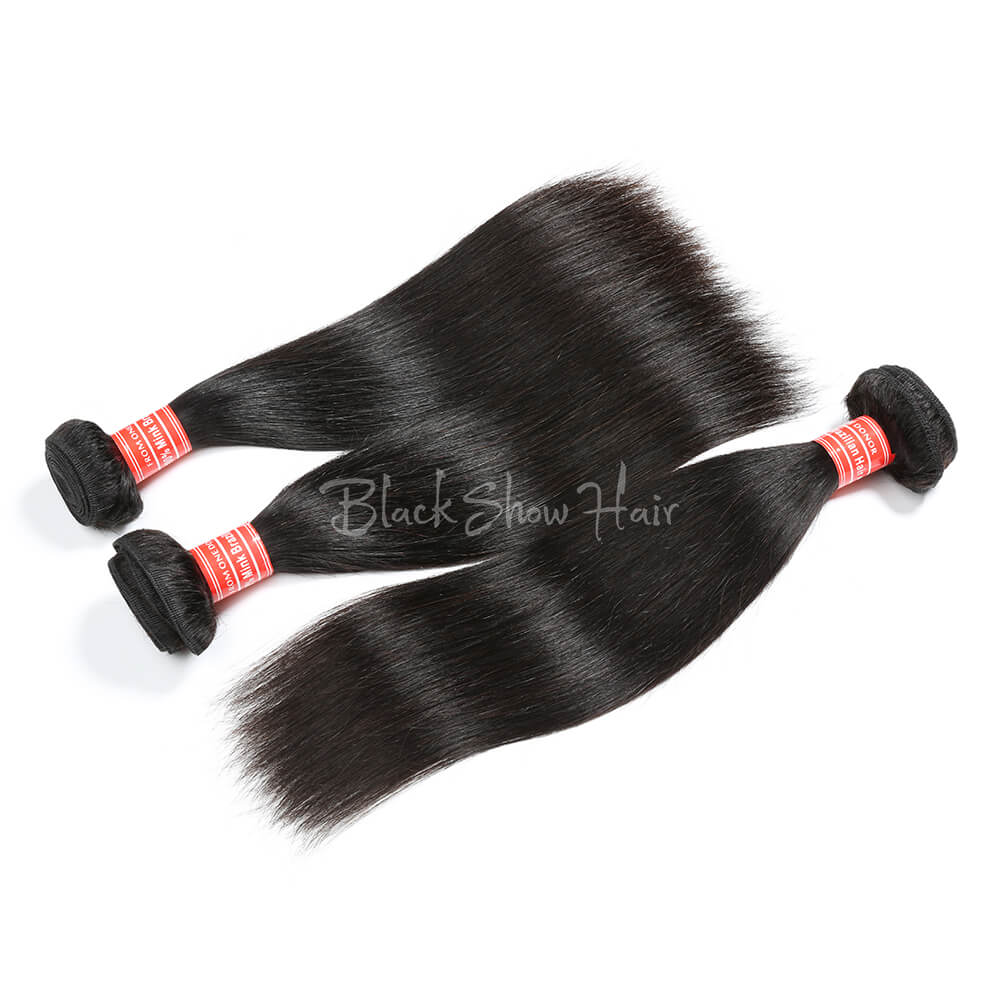 Mink Brazilian Silky Straight Hair Bundle - Black Show Hair