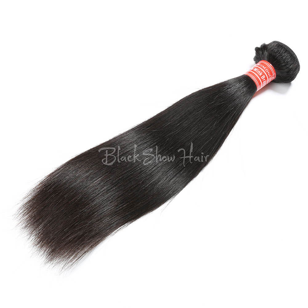 Mink Brazilian Silky Straight Hair Bundle - Black Show Hair