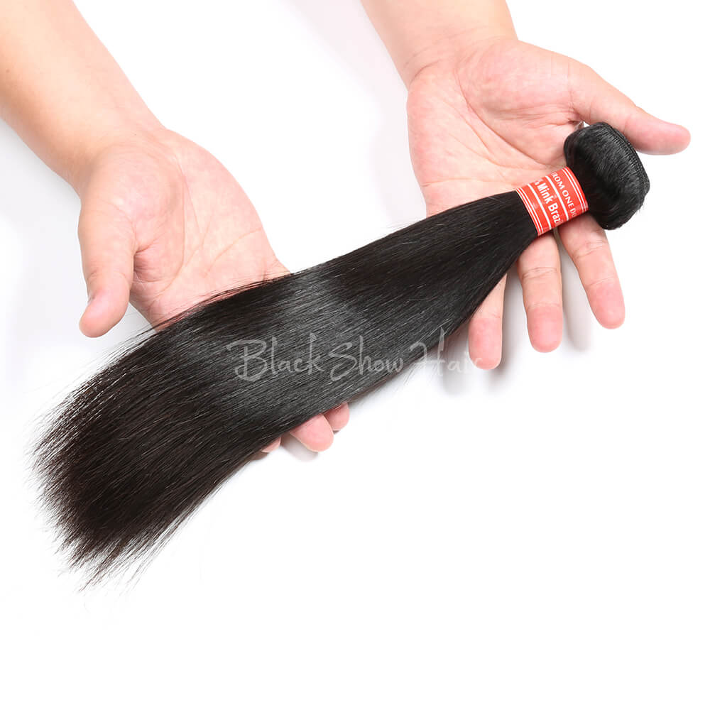 Mink Brazilian Silky Straight Hair Bundle - Black Show Hair