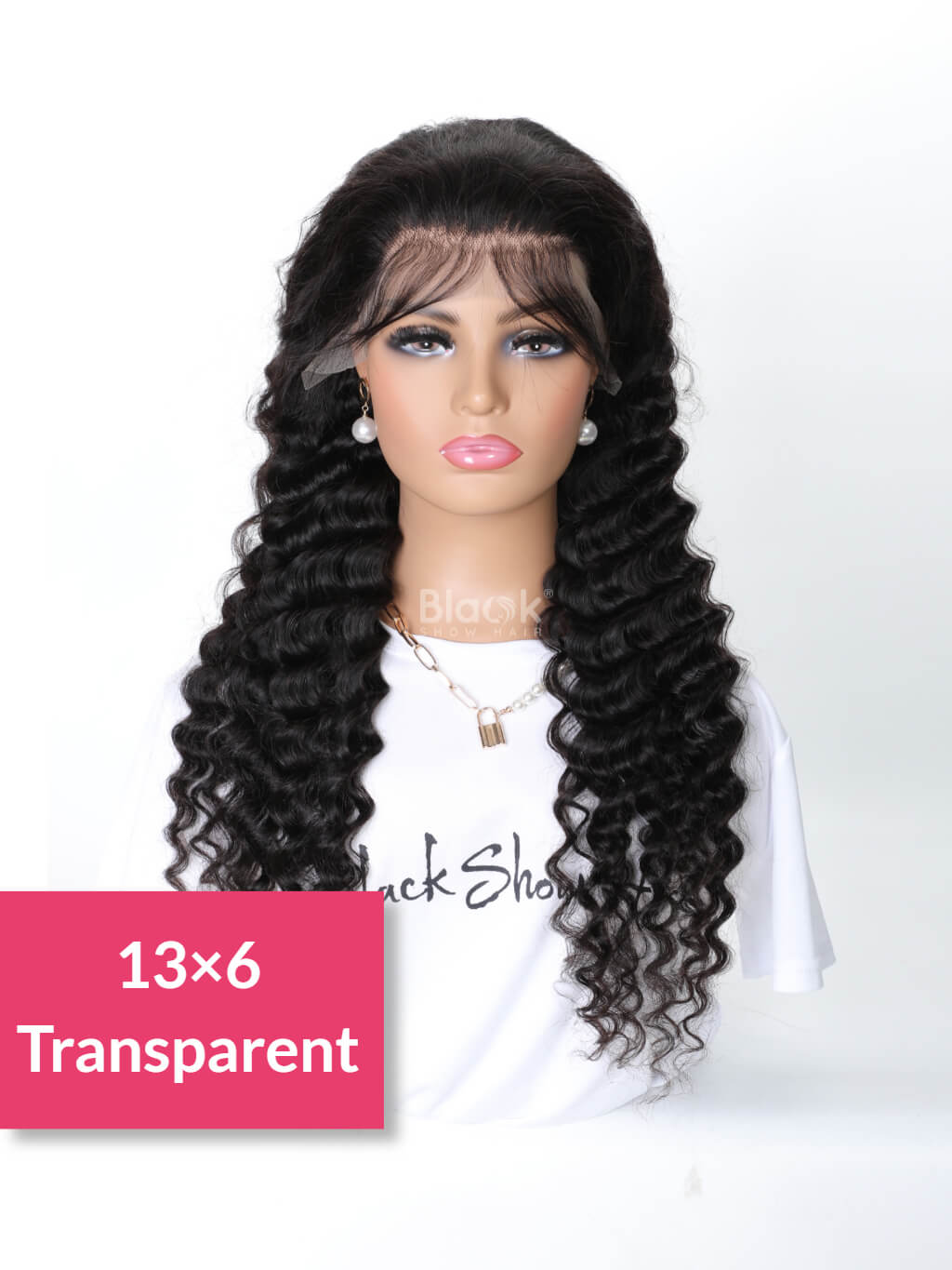 transparent lace 13x6 lace front wig deep wave