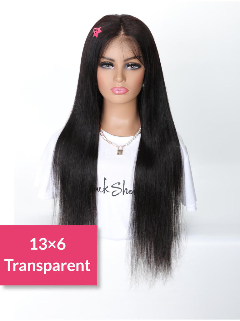20inch / 26inch Straight Lace Front Human Hair Wigs For Women Malaysian  Straight 13X6 HD Lace Frontal Wig Pre Plucked 